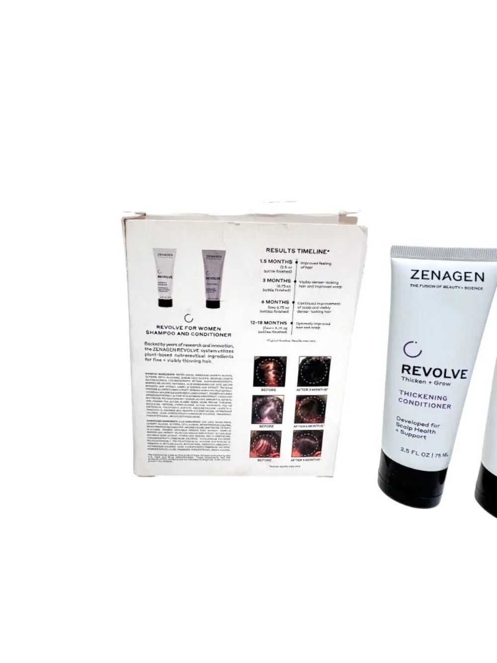 Zenagen Revolve Women’s Thickening Shampoo & Conditioner Duo 2.5 oz